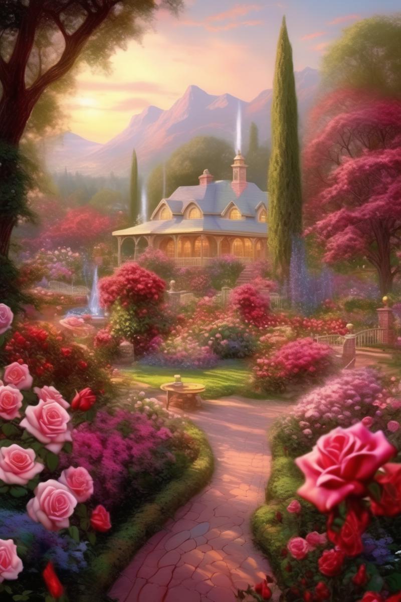 00413-2455516185-_lora_Thomas Kinkade Style_1_Thomas Kinkade Style - Thomas Kinkade style portrait of a Rose garden with beautiful scenery. Highl.png